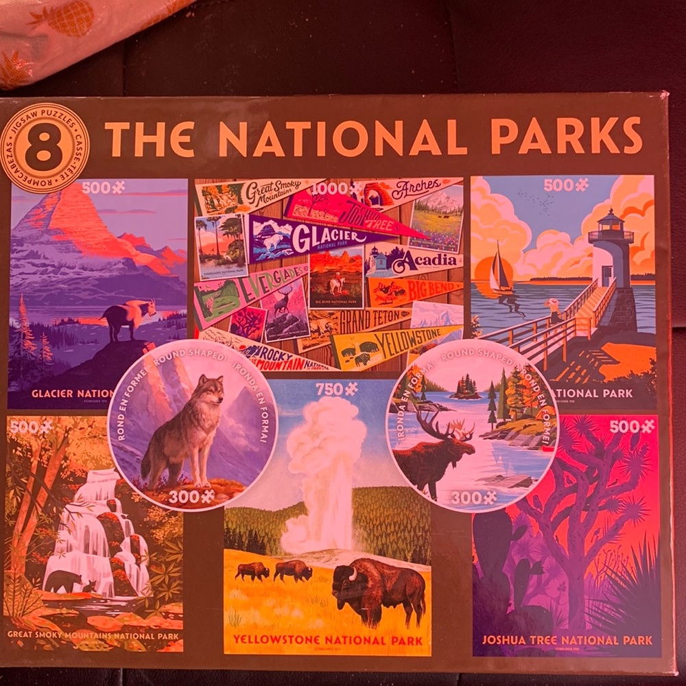 8 Jigsaw Puzzles (The National Parks Themed)
